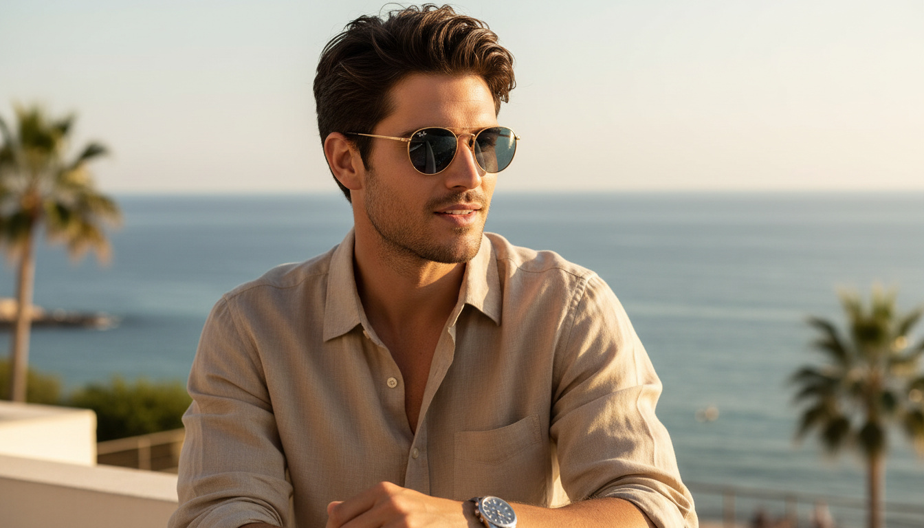 Front view Ray-Ban ROUND METAL (RB3447 - 92023F)