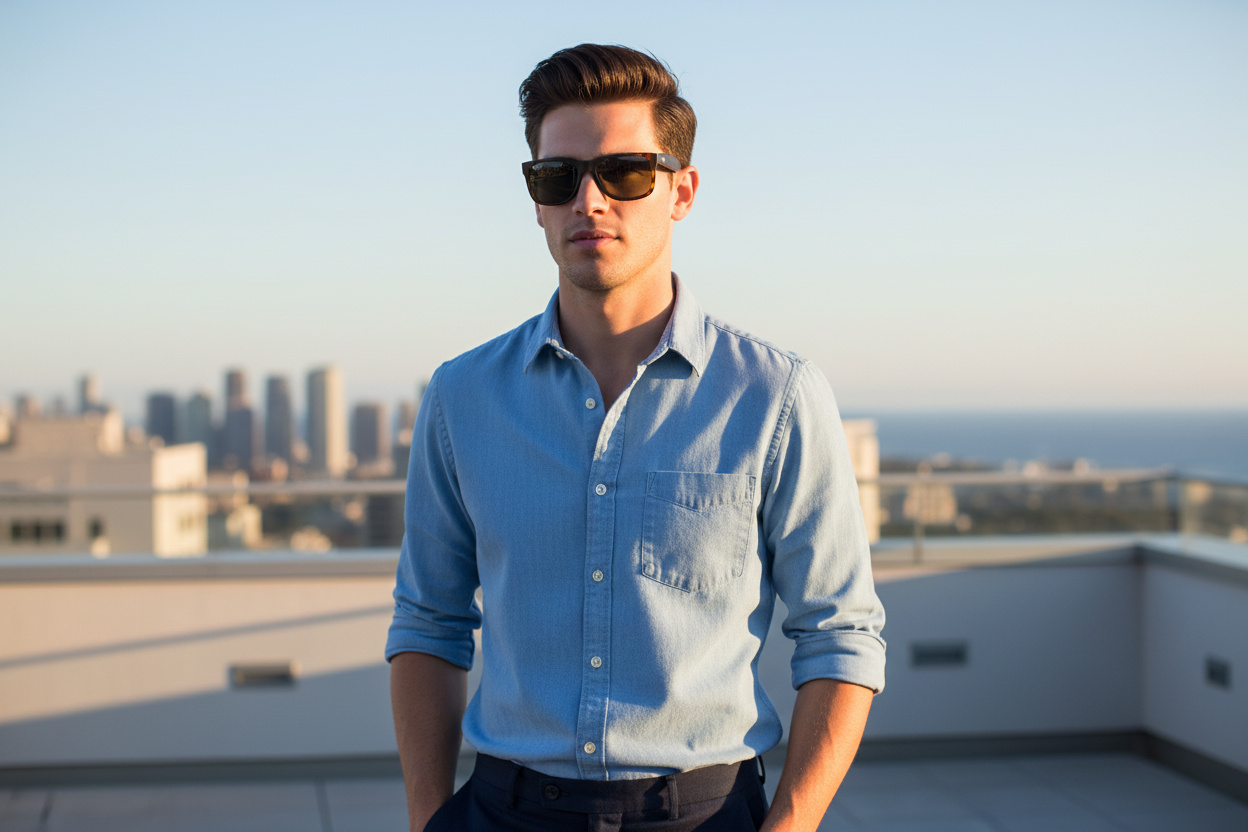 Front view Ray-Ban JUSTIN (RB4165 - 865/87)
