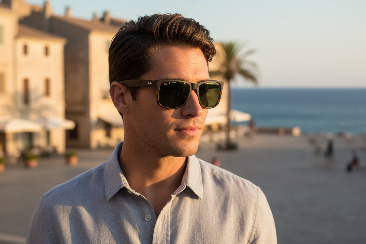 Front view Ray-Ban JUSTIN (RB4165 - 865/9A)