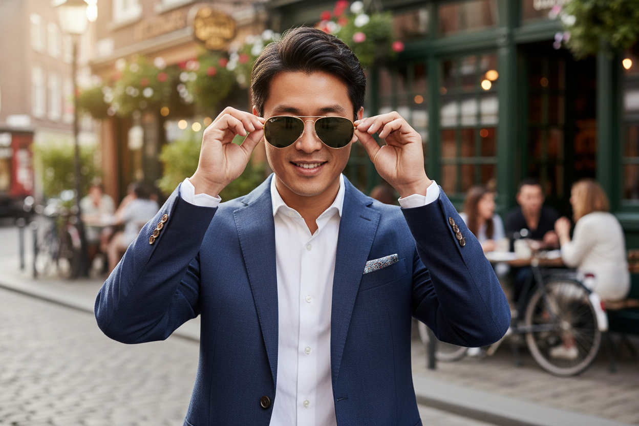 Front view Ray-Ban OLD AVIATOR (RB3825 - 001/31)