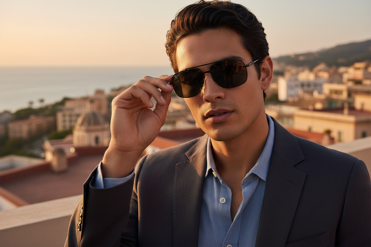 Front view Ray-Ban MICHAEL TITANIUM (RB8096 - 9267K8)