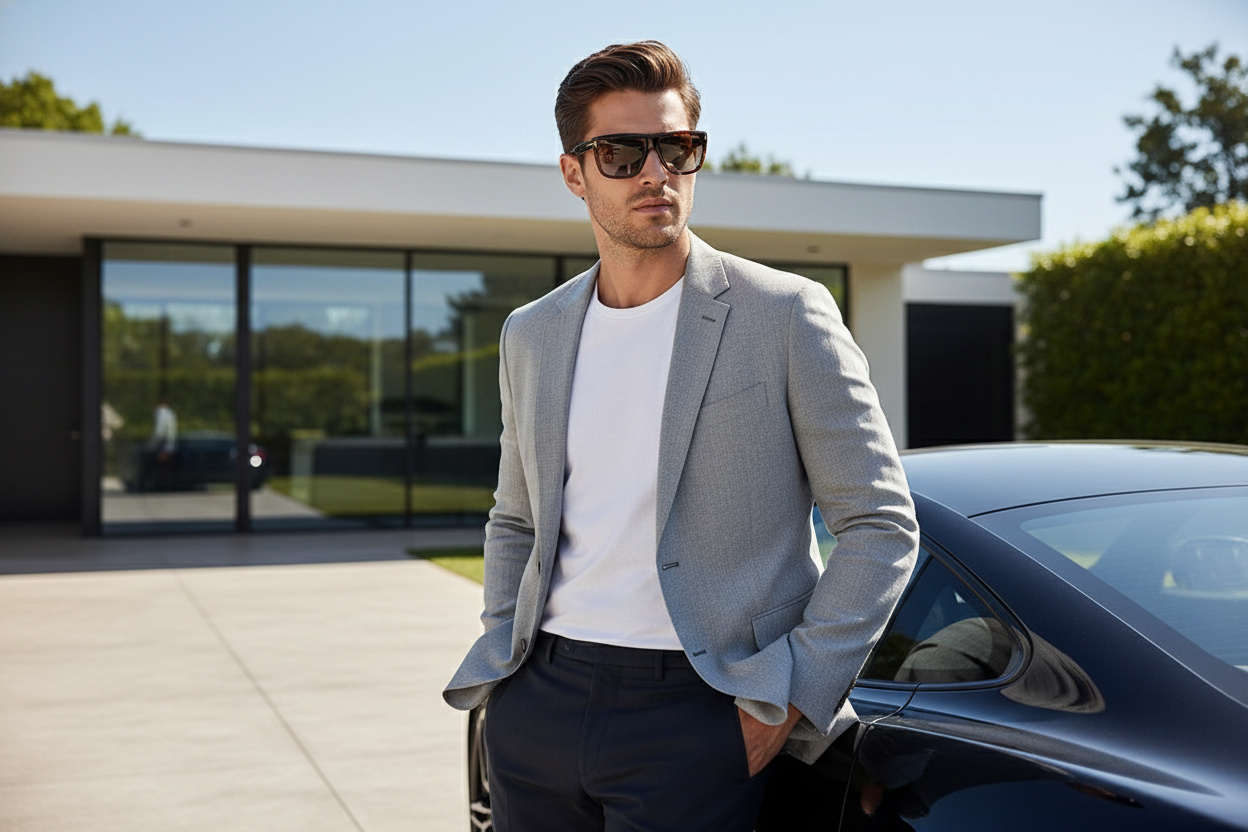 Front view Tom Ford ALBERTO (FT1077 - 52F)
