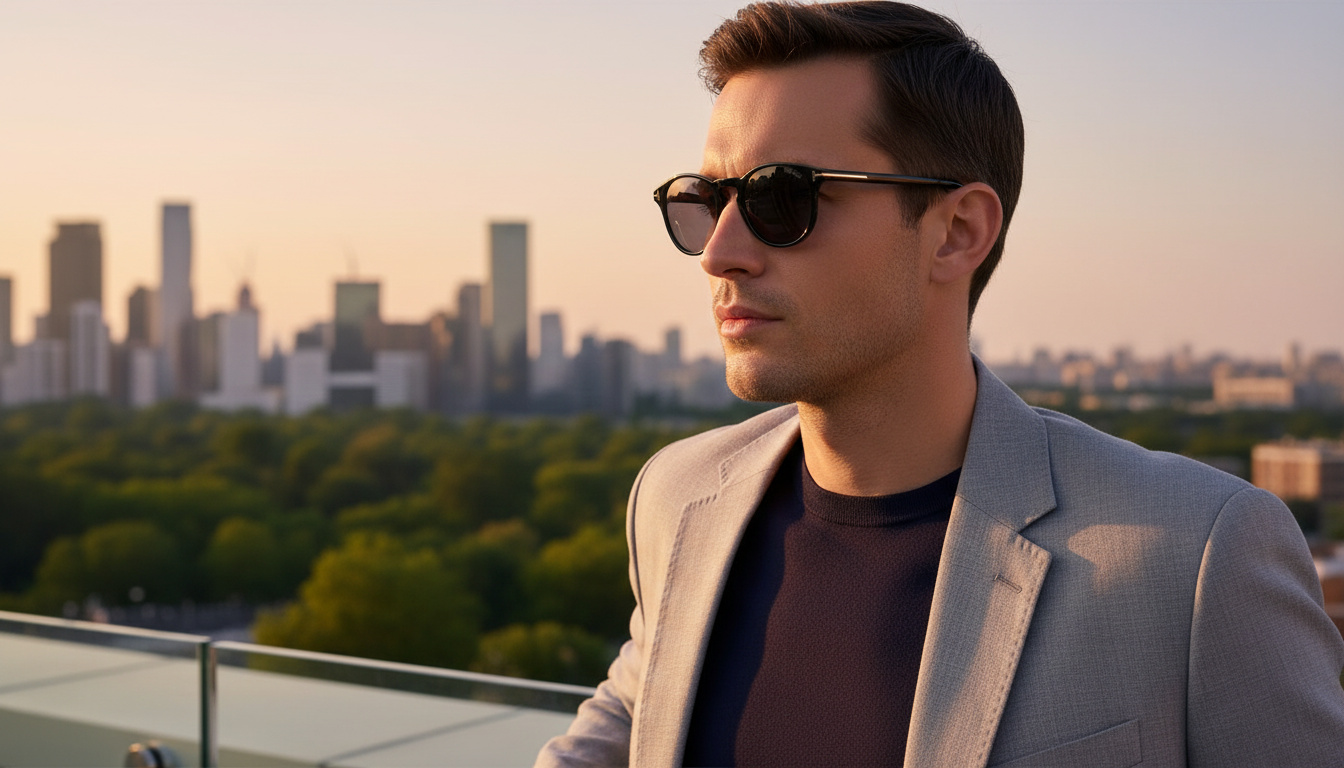 Front view Tom Ford LEWIS (FT1097 - 01B)