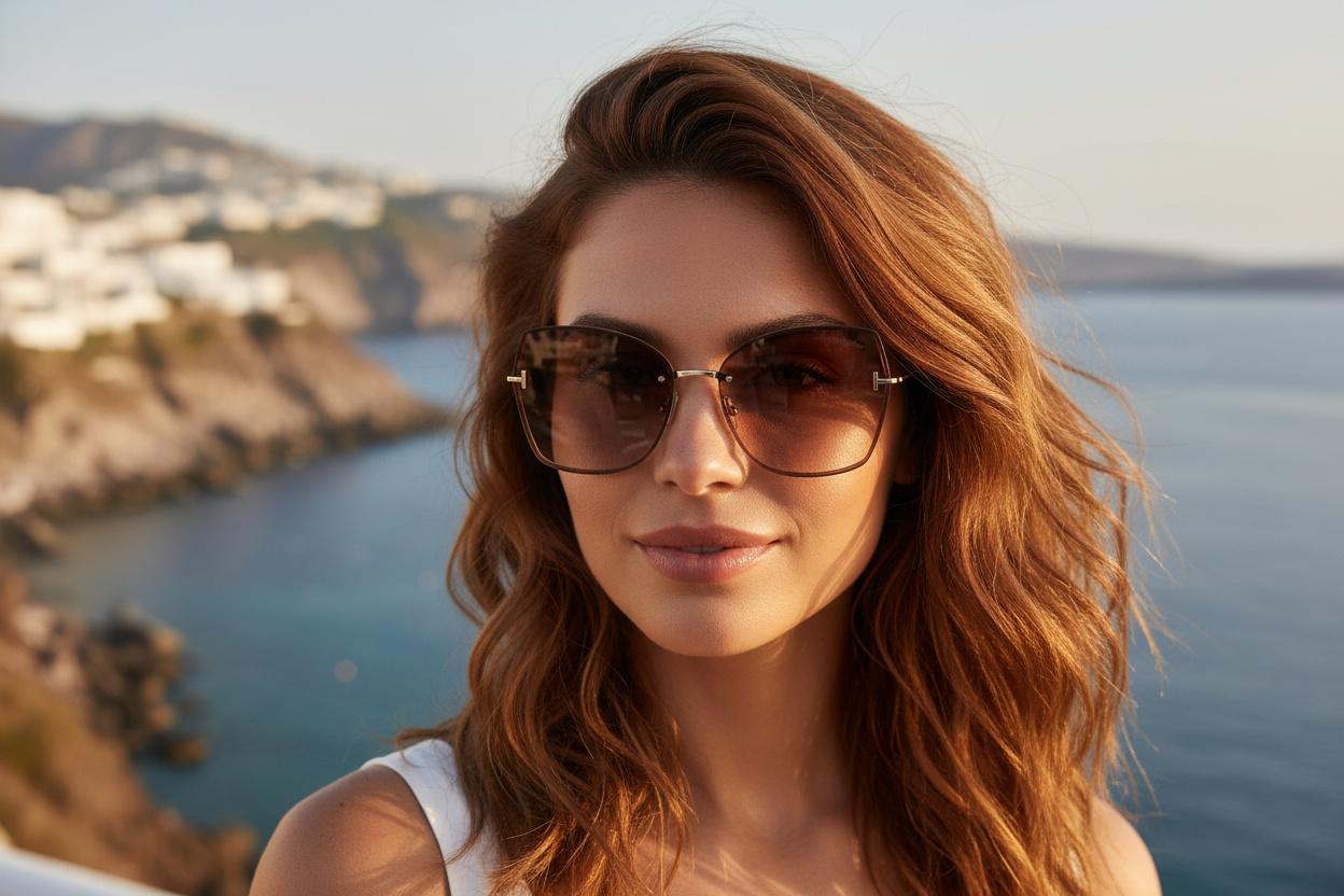 Front view Tom Ford NICKIE-02 (FT1107 - 28F)