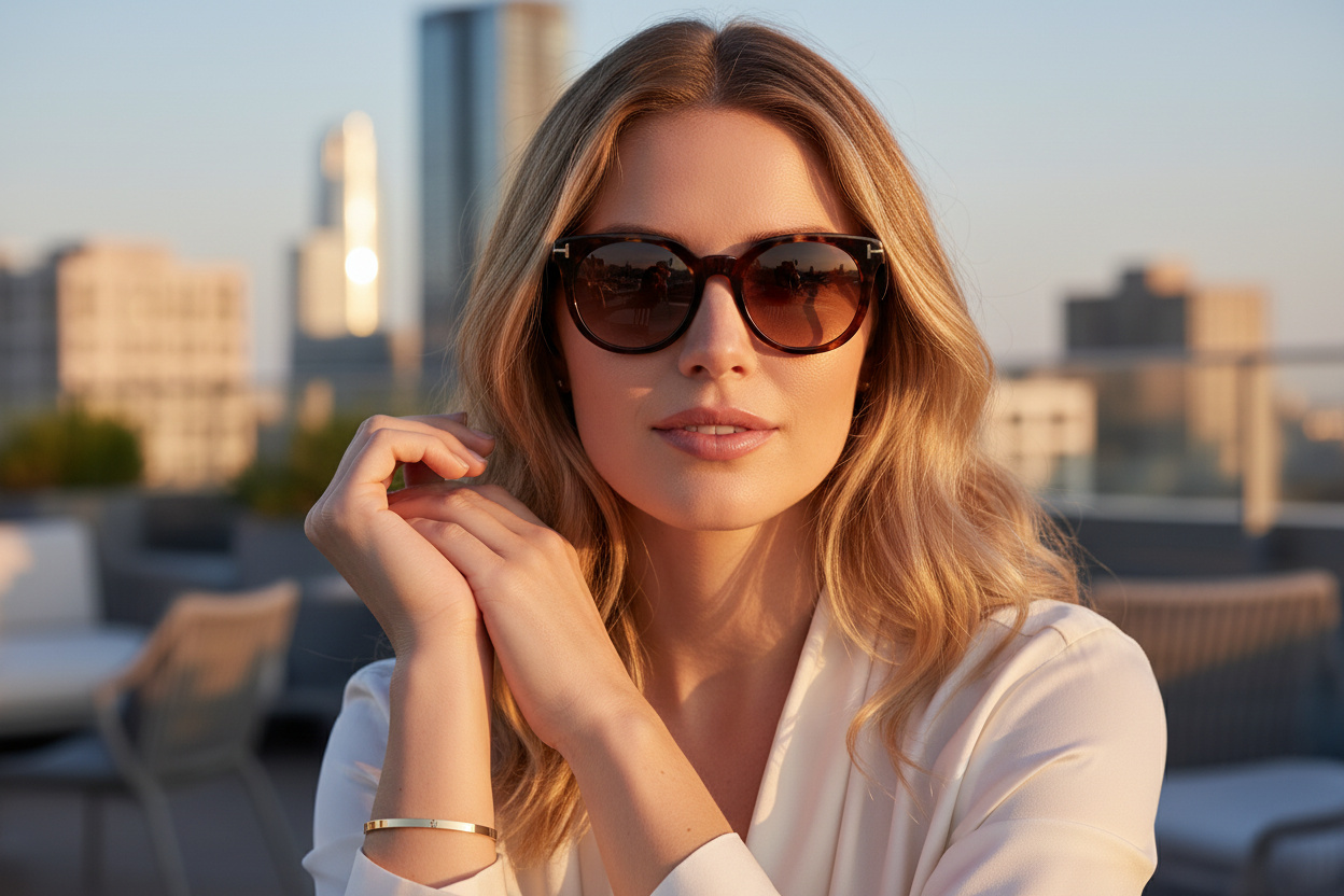 Front view Tom Ford MOIRA (FT1109 - 52H)