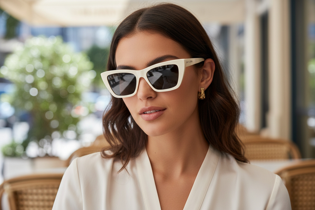 Front view Saint Laurent SL 276 MICA (056)