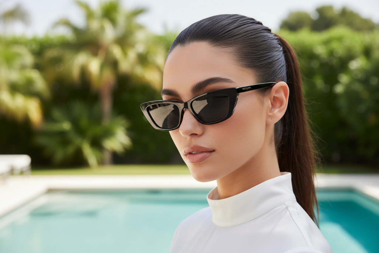 Front view Saint Laurent SL 277 (009)