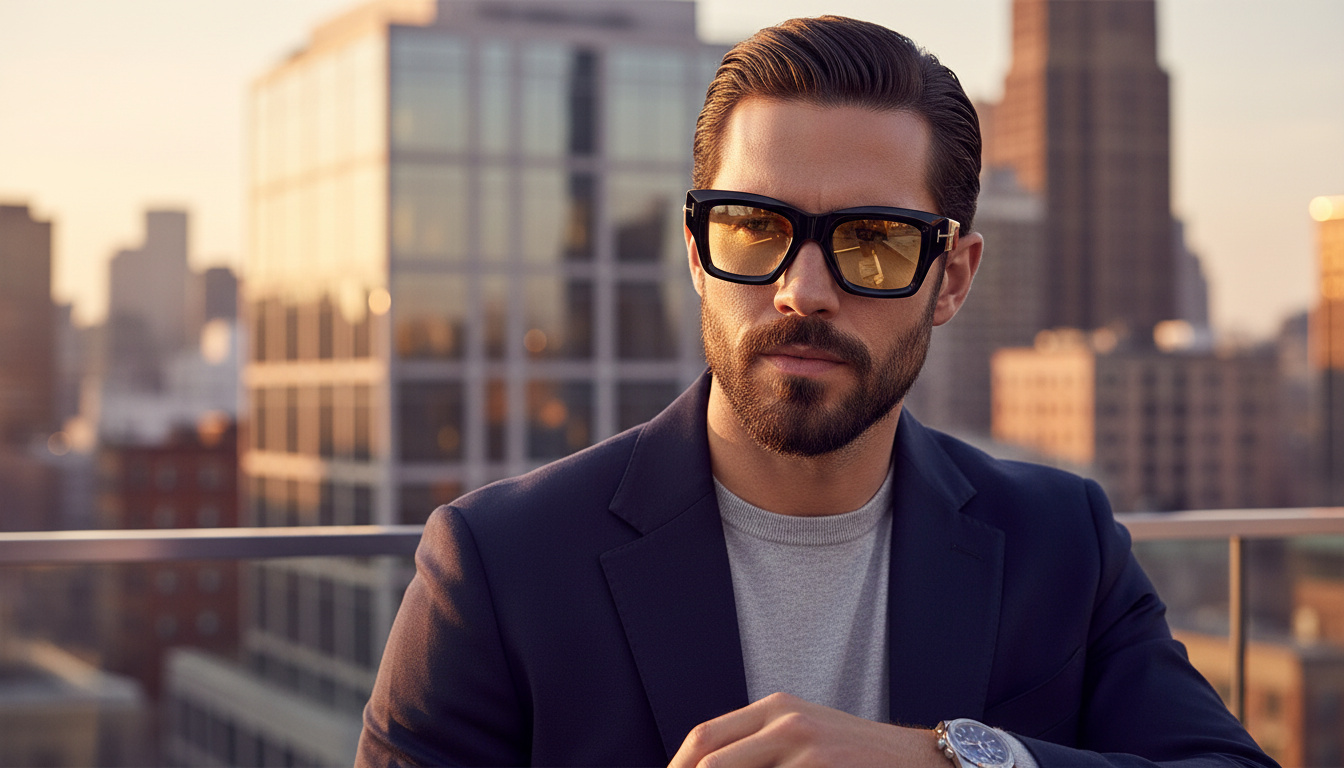 Front view Tom Ford ILIAS (FT1154 - 01E)