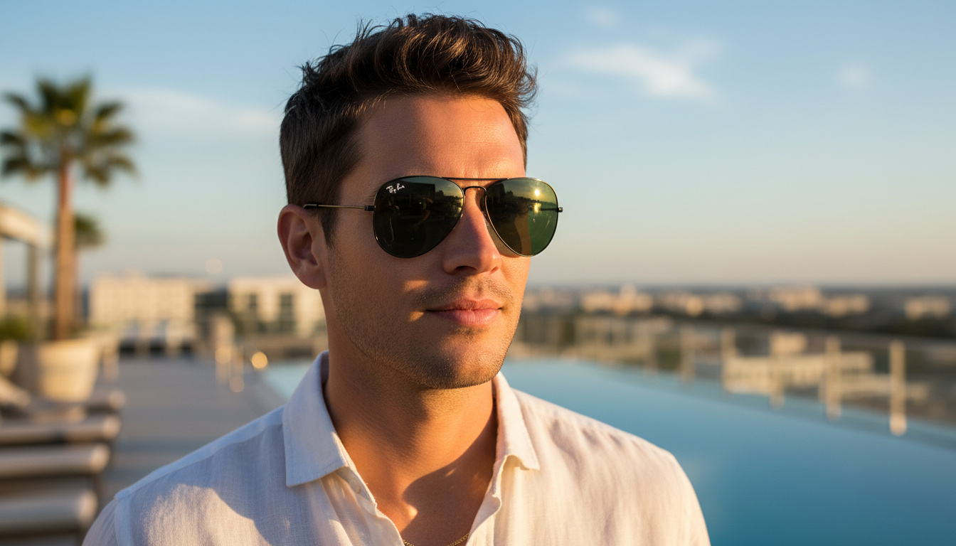 Front view Ray-Ban AVIATOR LARGE METAL (RB3025 - L2823)