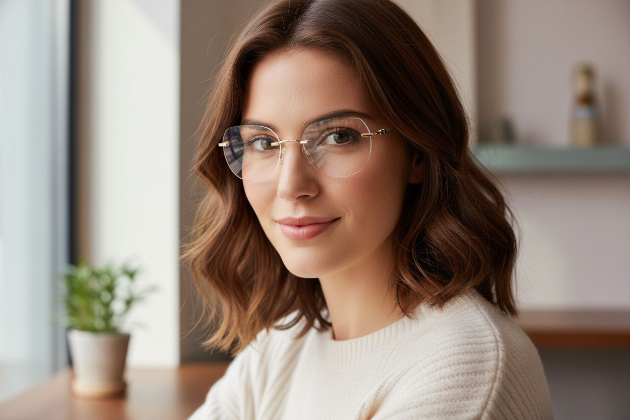 Front view Carolina Herrera HER 0235 (LYW)