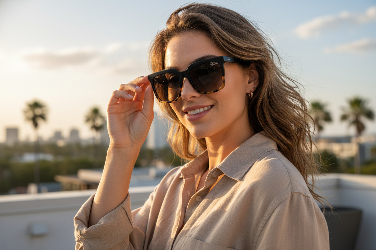 Front view Maui Jim Rooftops (HS898-10)