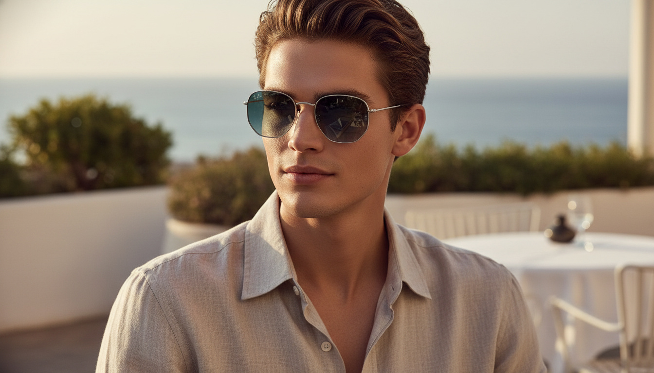 Front view Ray-Ban HEXAGONAL (RB3548N - 003/3M)