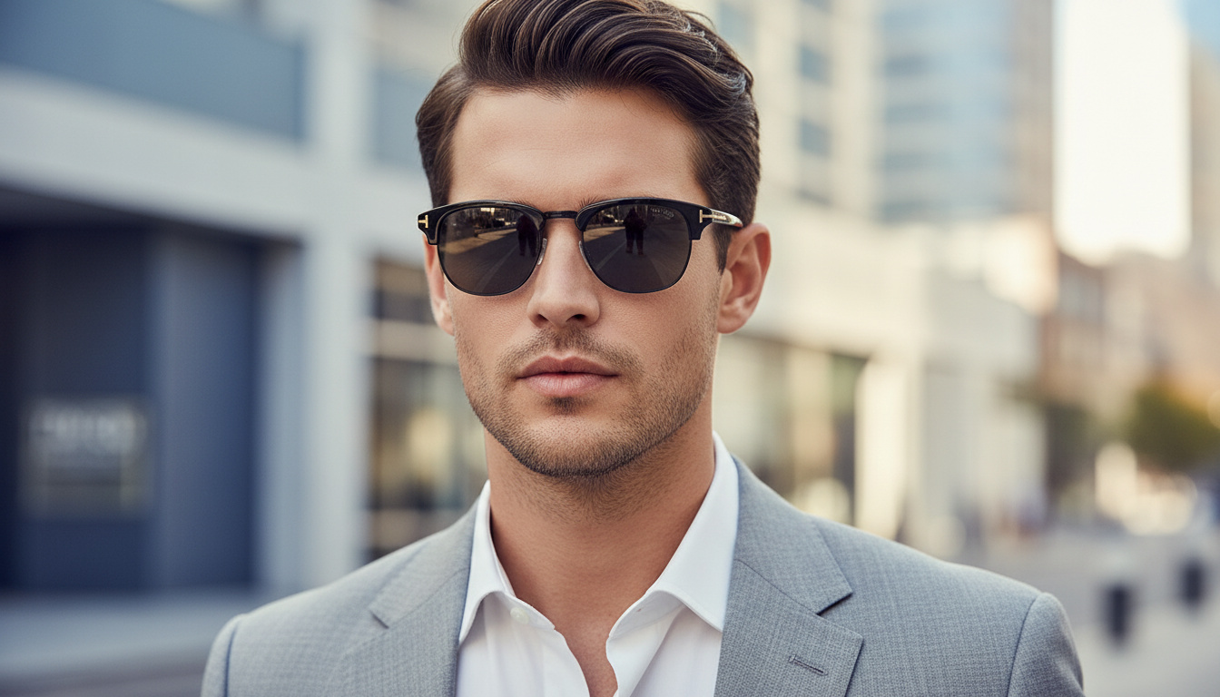 Front view Tom Ford HENRY (FT0248 - 01D)