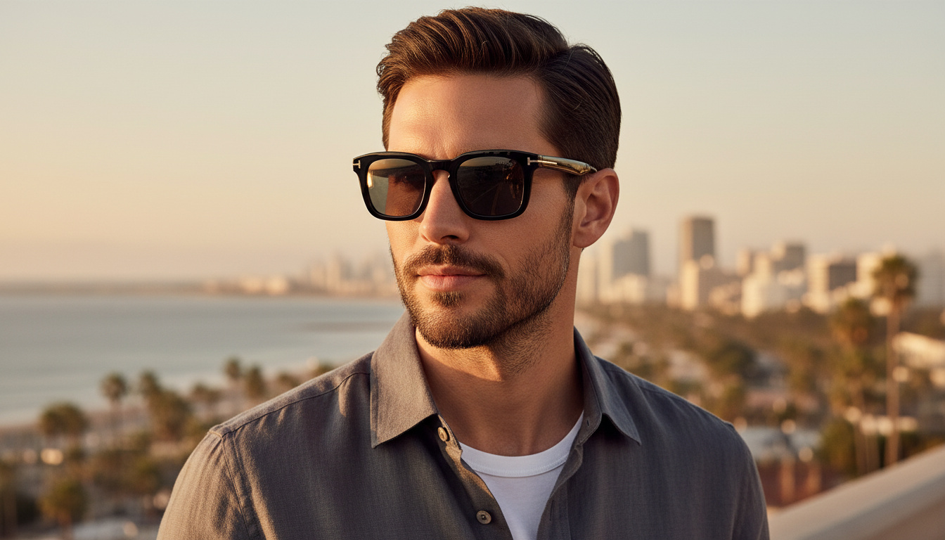 Front view Tom Ford DAX (FT0751 - 01D)
