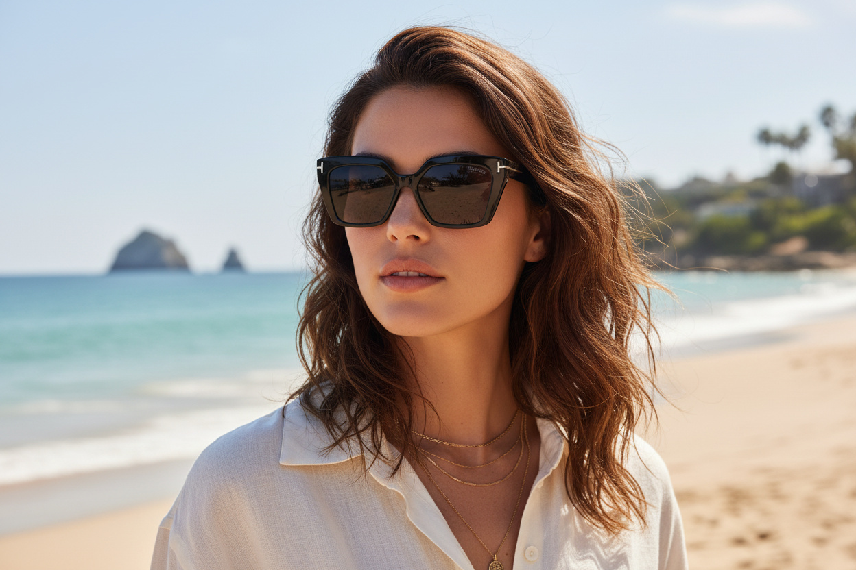 Front view Tom Ford WINONA (FT1030 - 01D)