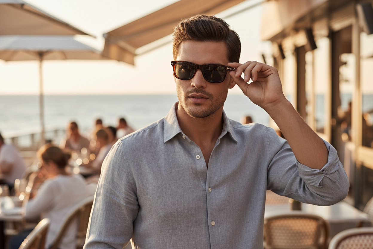 Front view Tom Ford BARRON (FT1179 - 54V)