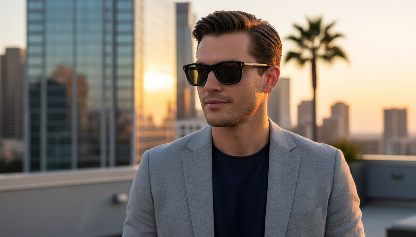 Front view Tom Ford BARRON (FT1179 - 01N)