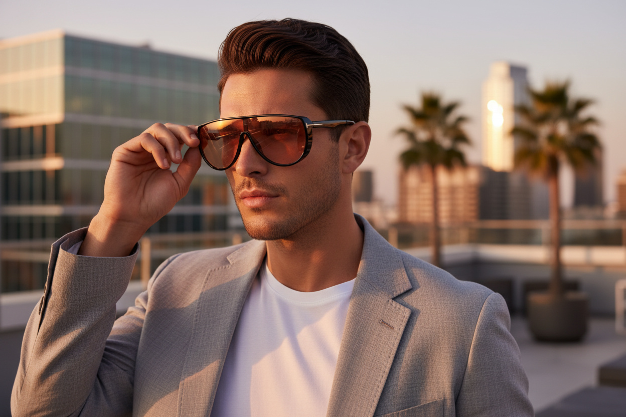 Front view Tom Ford ACHILLES (FT1182 - 05E)