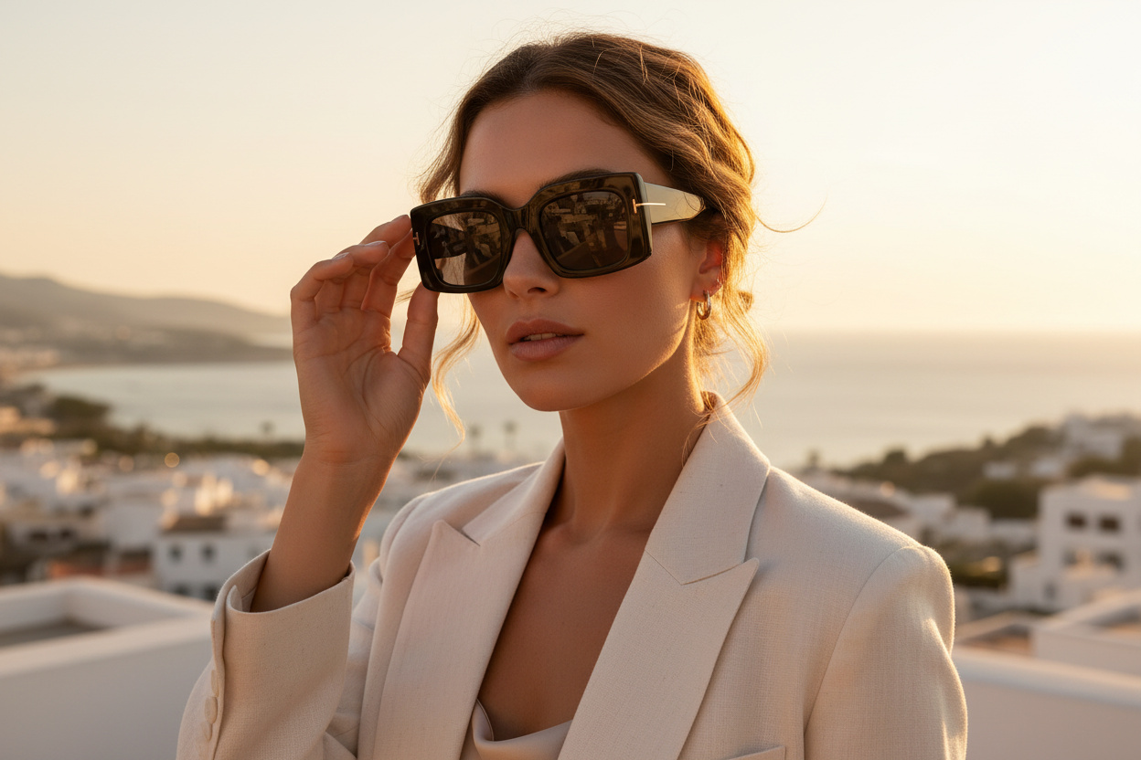 Front view Tom Ford BRIGITTA (FT1188 - 01A)
