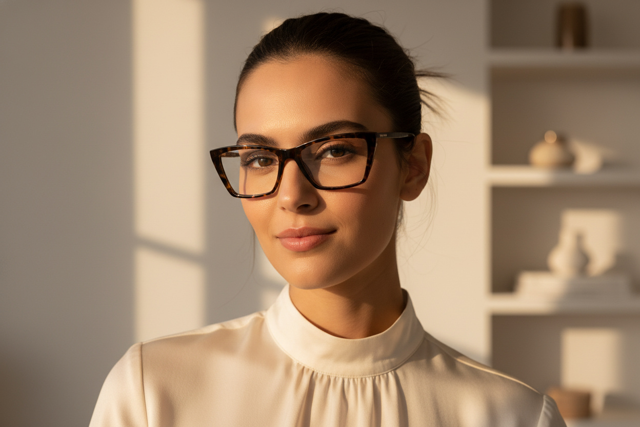 Front view Saint Laurent SL 737 MICA THIN OPT (002)