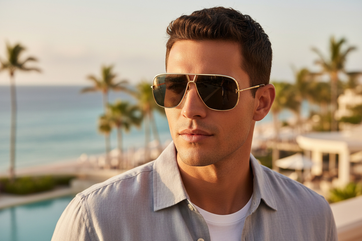Front view Tom Ford STAVROS (FT1204 - 30N)