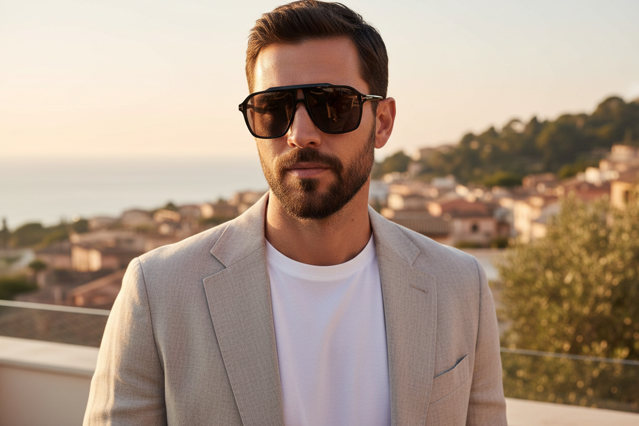 Front view Tom Ford AUTARI (FT1209 - 01A)