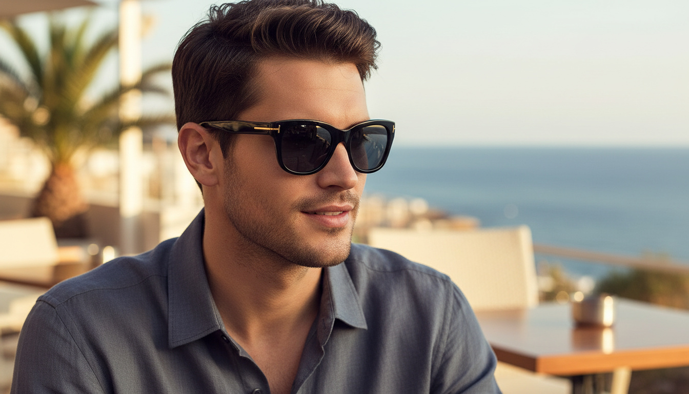 Front view Tom Ford SNOWDON (FT0237 - 01D)