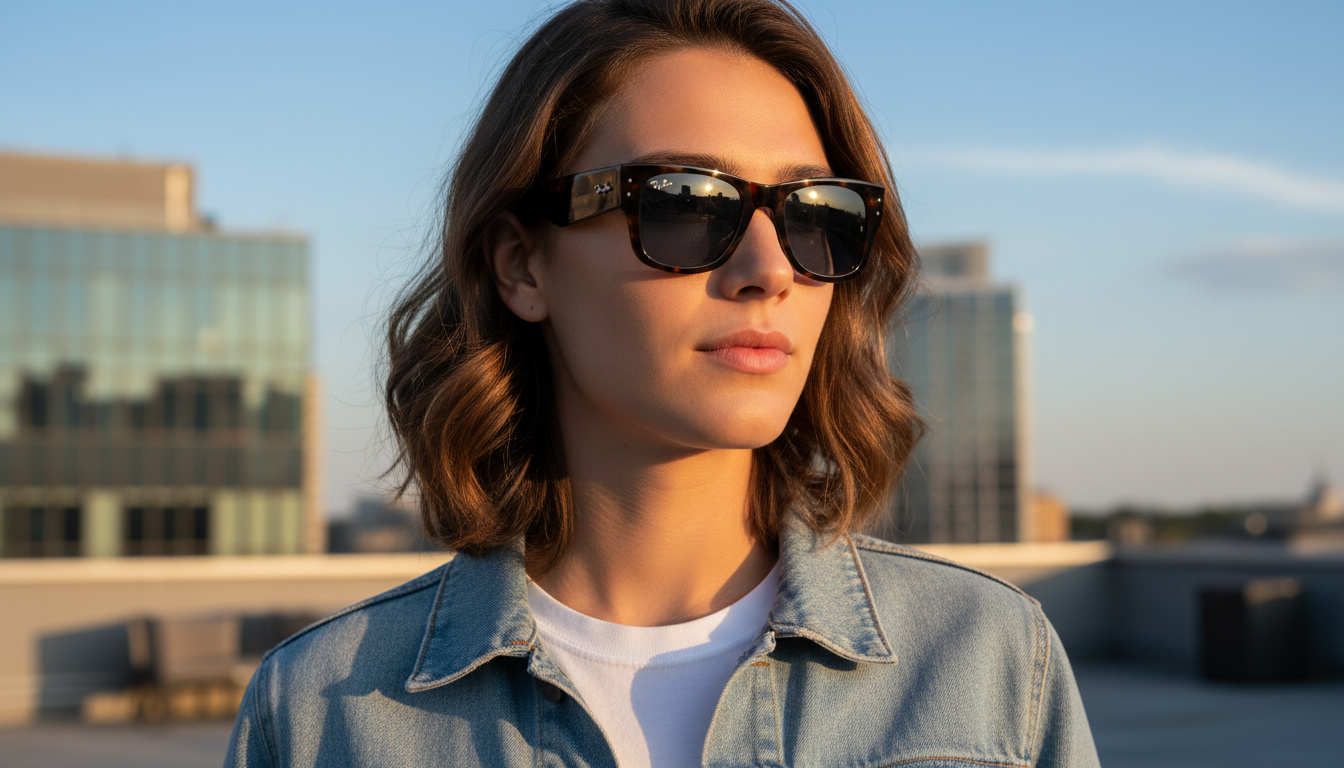 Front view Ray-Ban MEGA WAYFARER (RB0840S - 902/56)