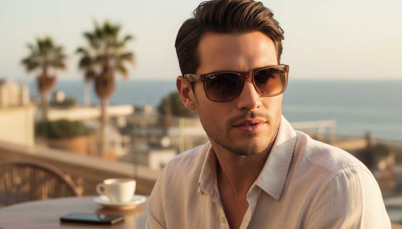 Front view Ray-Ban JUSTIN (RB4165 - 681413)