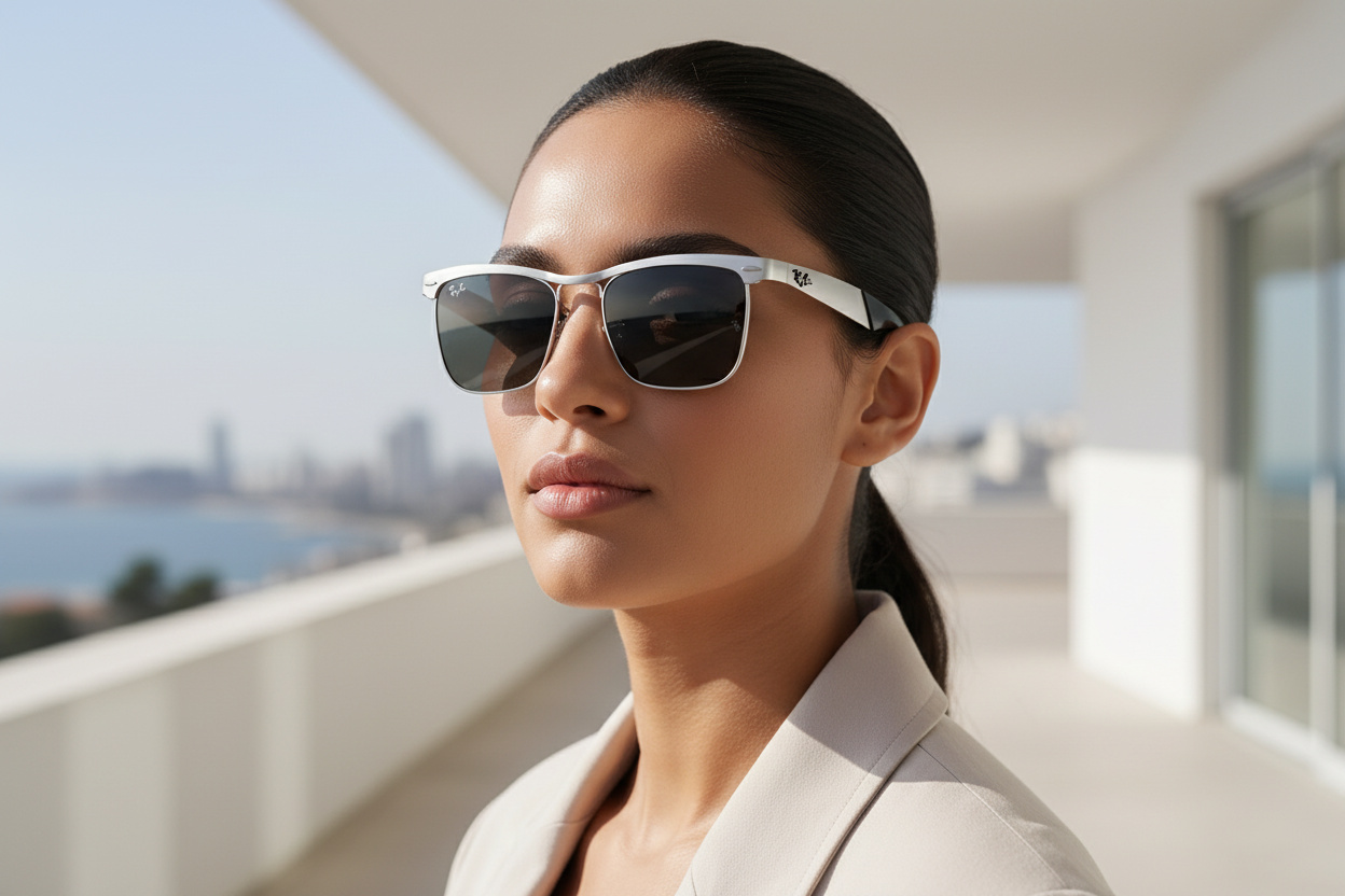 Front view Ray-Ban WAYFARER DELUXE (RB3875 - 019/B1)