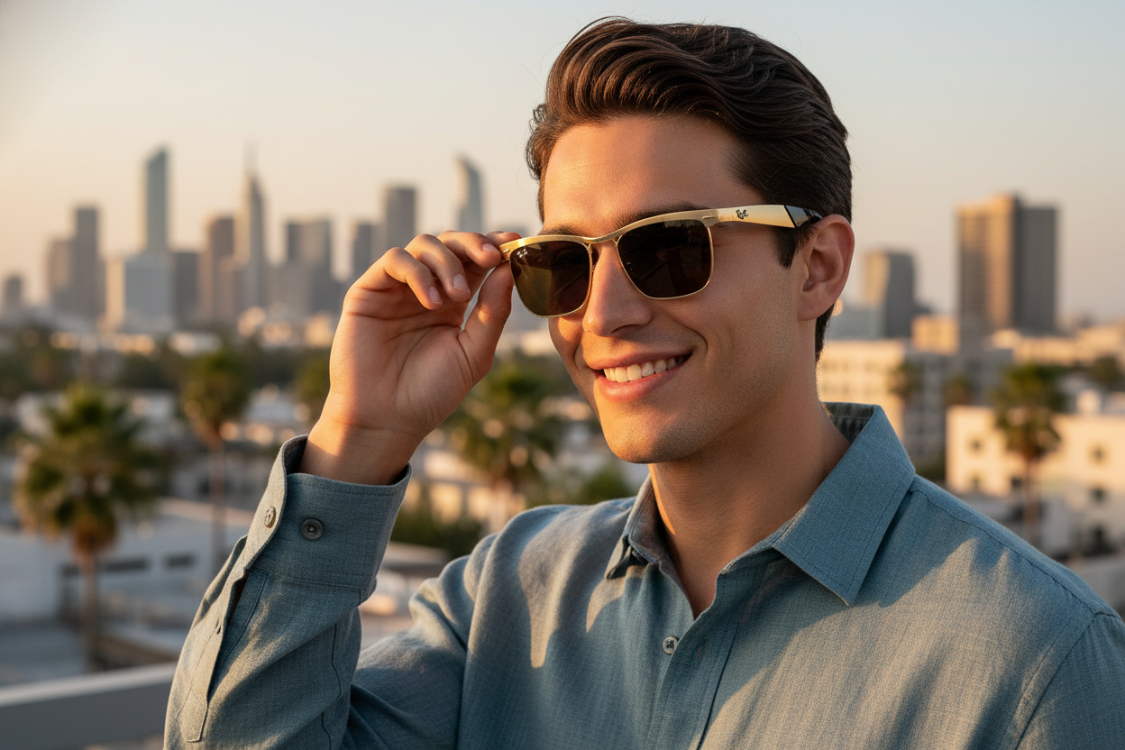 Front view Ray-Ban WAYFARER DELUXE (RB3875 - 927631)