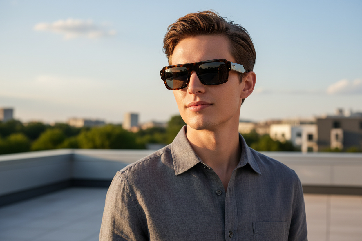 Front view Ray-Ban FLACKO (RB4454 - 1359B1)