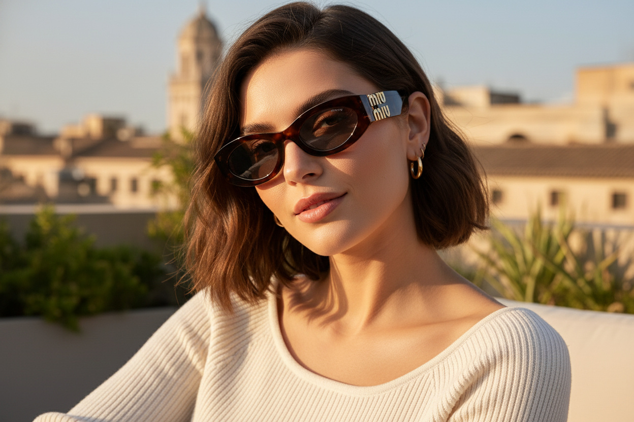 Front view Miu Miu 0MU 11WS (MU 11WS - 21C40O)