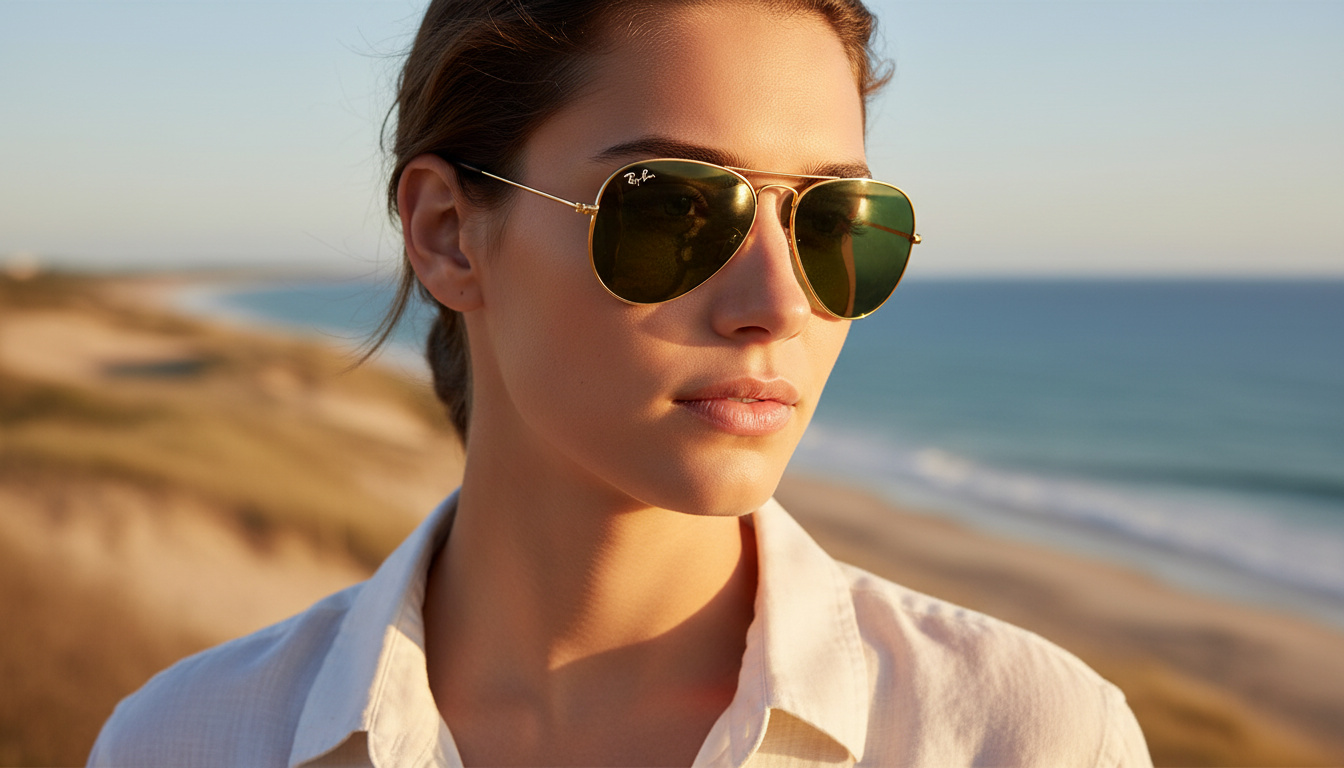 Front view Ray-Ban AVIATOR LARGE METAL (RB3025 - 001)