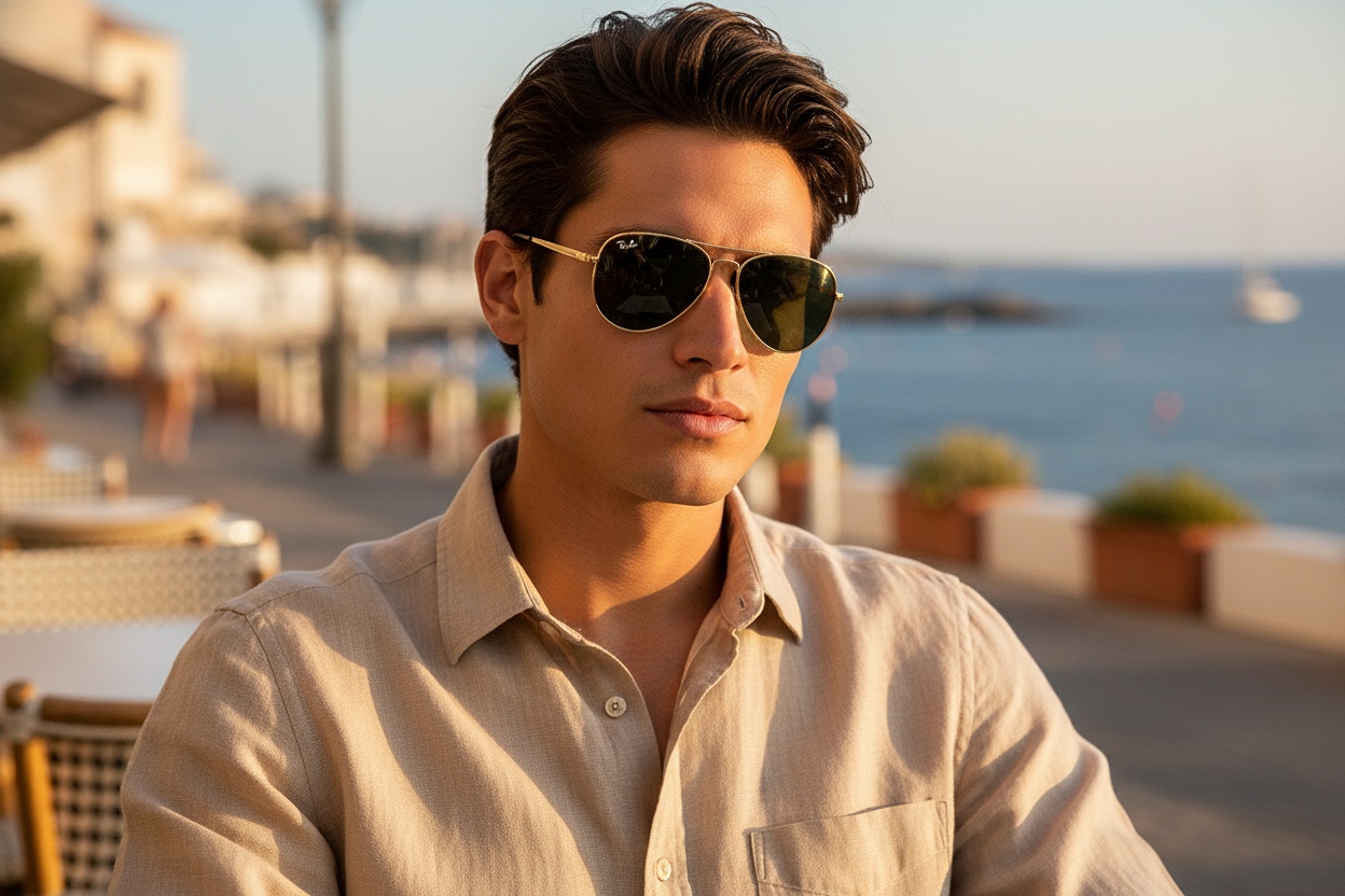 Front view Ray-Ban AVIATOR MAX (RB3925 - 001/31)