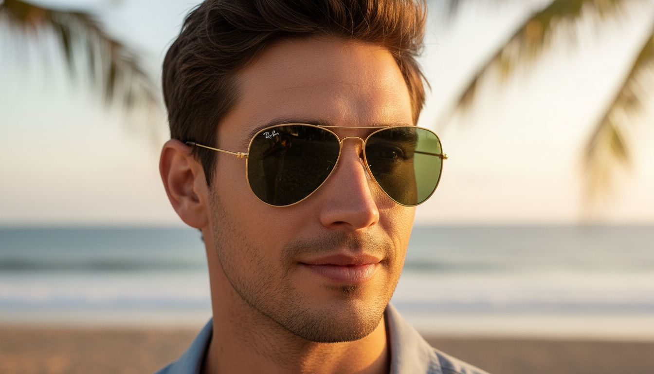 Front view Ray-Ban AVIATOR SMALL METAL (RB3044 - L0207)