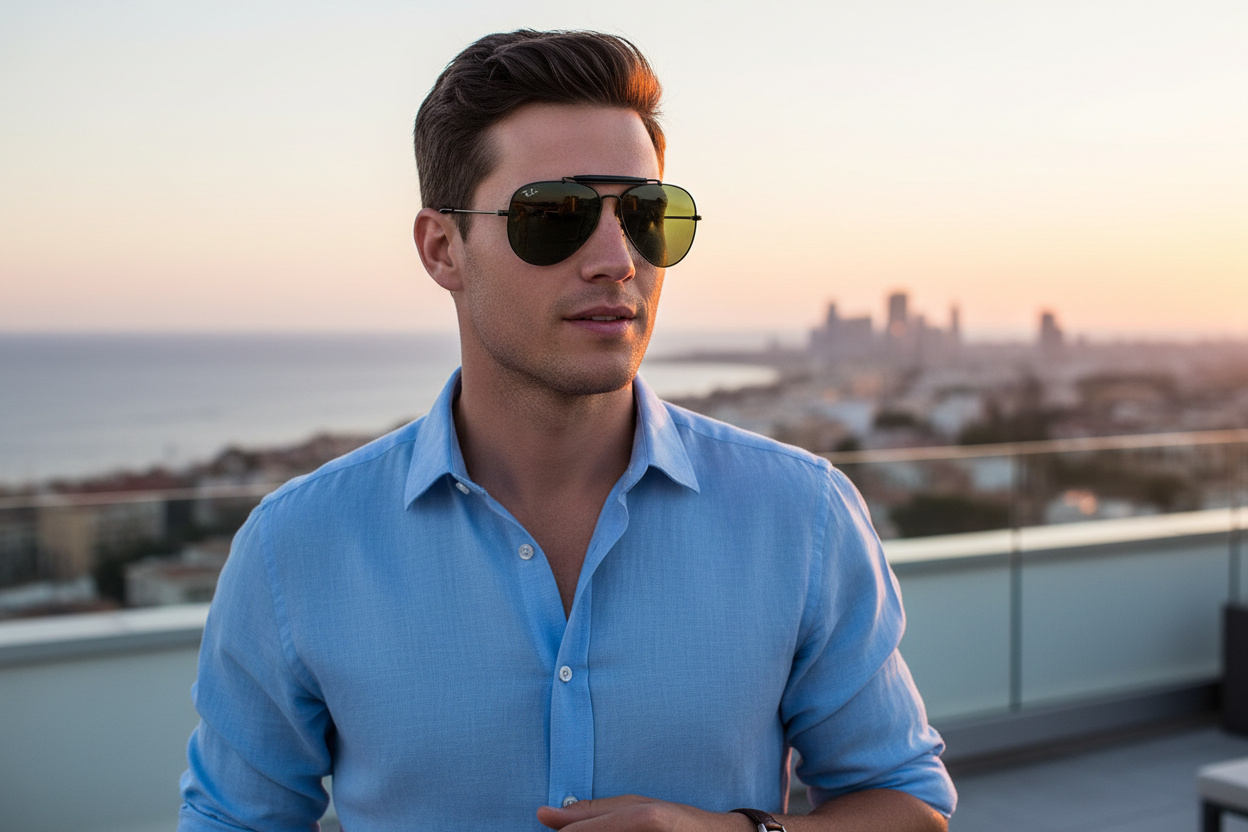 Front view Ray-Ban OUTDOORSMAN I (RB3030 - L9500)