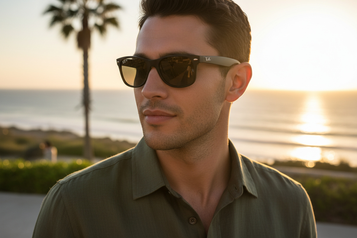 Front view Ray-Ban NEW WAYFARER (RB2132 - 601S78)