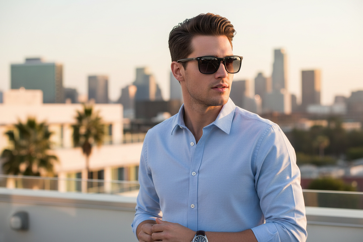 Front view Ray-Ban CHRIS (RB4187 - 622/8G)