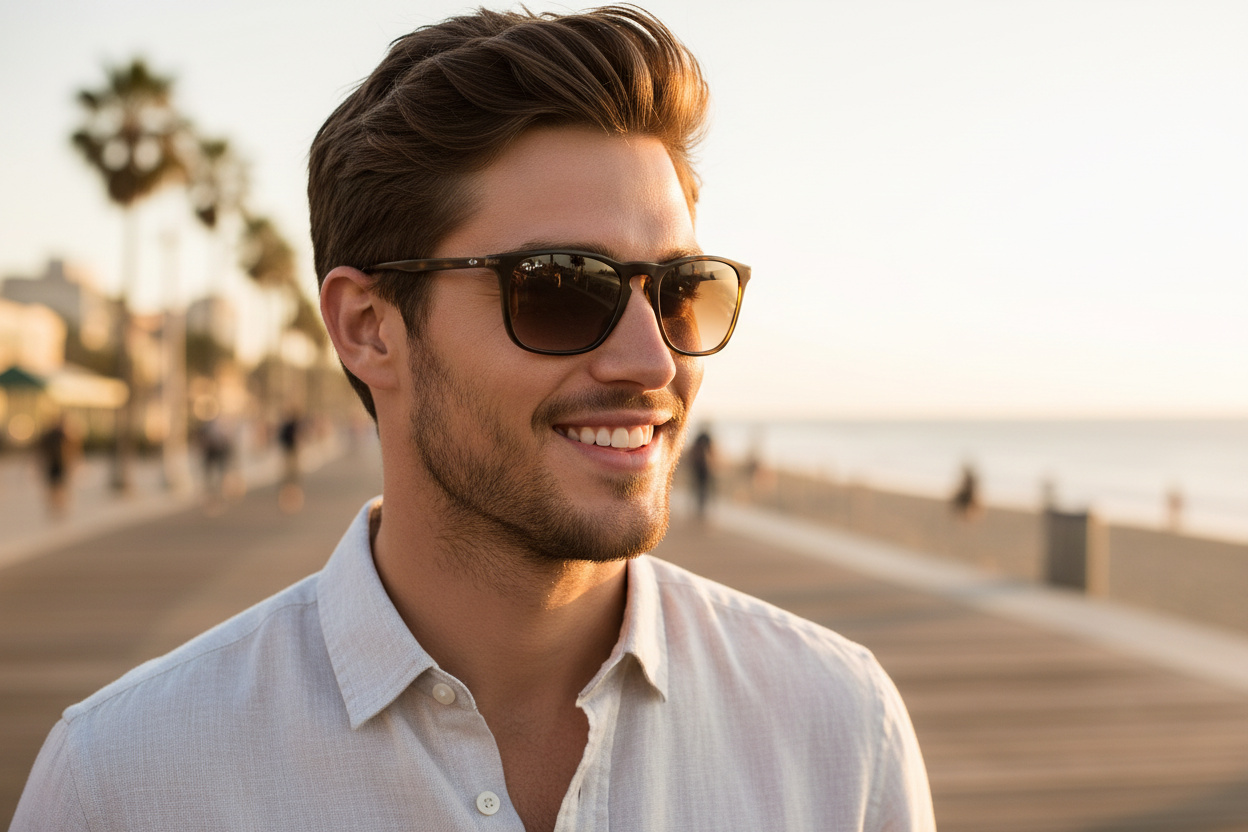 Front view Ray-Ban CHRIS (RB4187 - 856/13)
