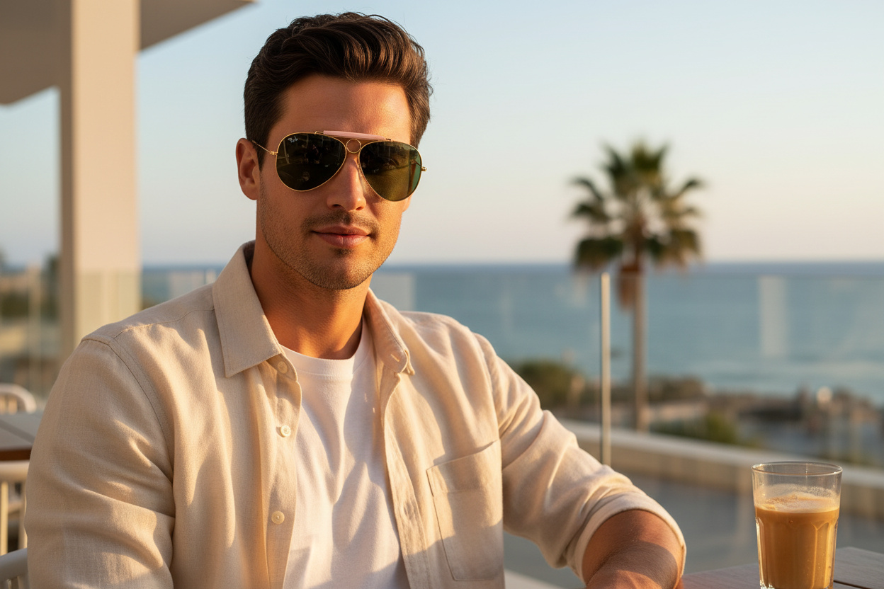 Front view Ray-Ban SHOOTER (RB3138 - 001)
