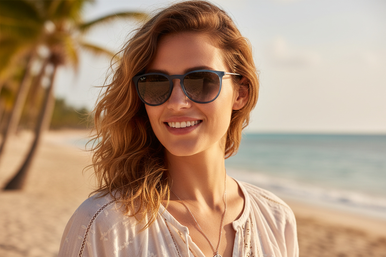 Front view Ray-Ban ERIKA (RB4171 - 60028G)
