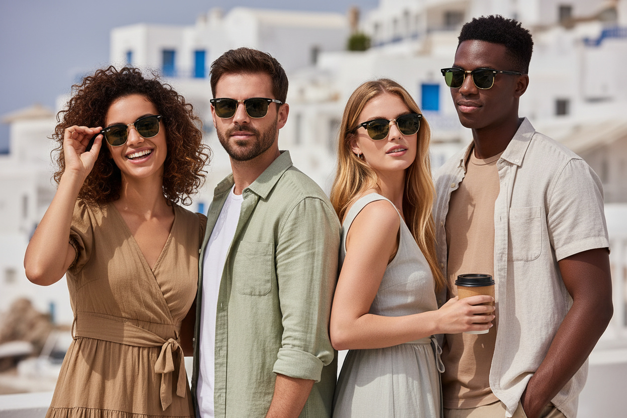 Front view Ray-Ban CLUBMASTER (RB3016 - W0365)