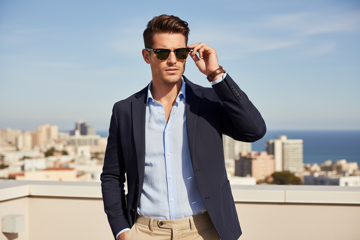 Front view Ray-Ban CLUBMASTER ALUMINUM (RB3507 - 136/N5)