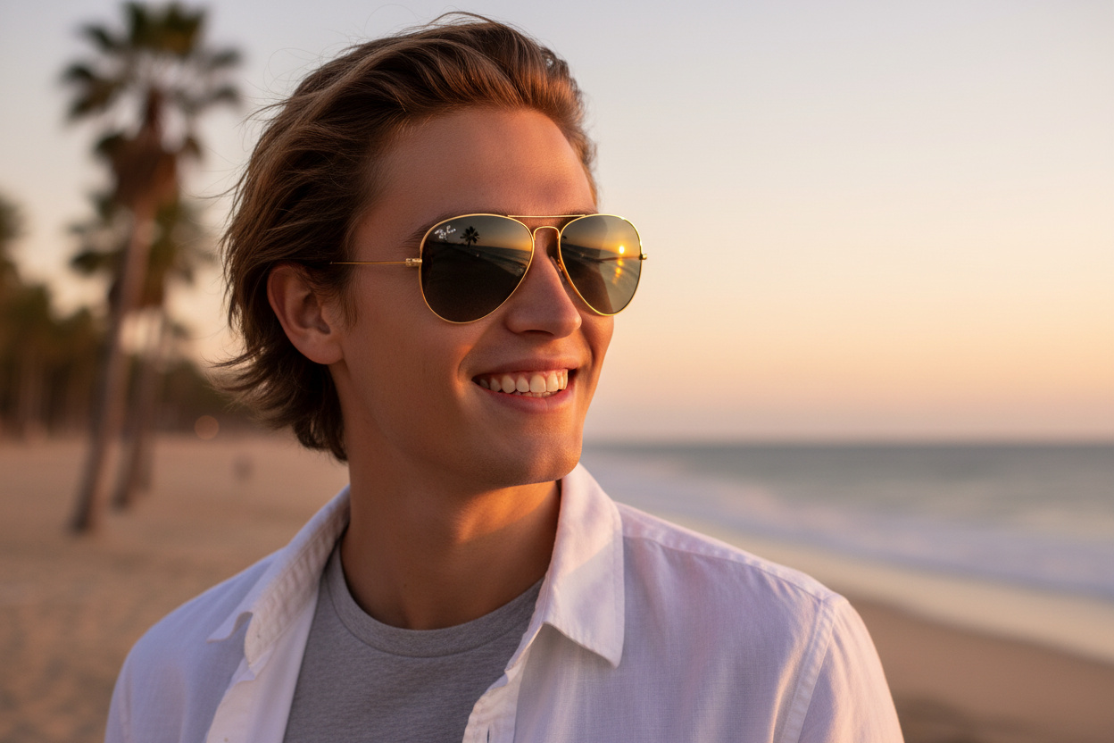 Front view Ray-Ban AVIATOR LARGE METAL (RB3025 - 181/71)