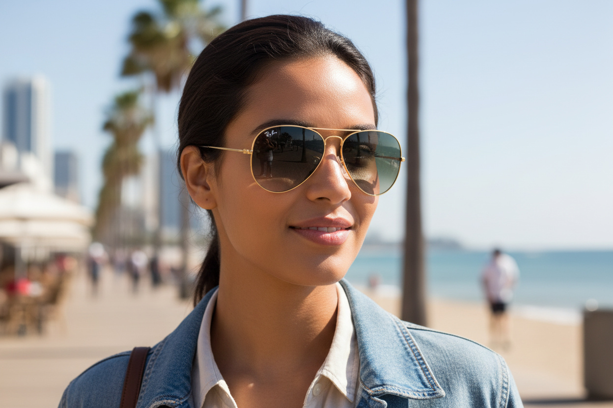 Front view Ray-Ban AVIATOR LARGE METAL (RB3025 - 181/71)