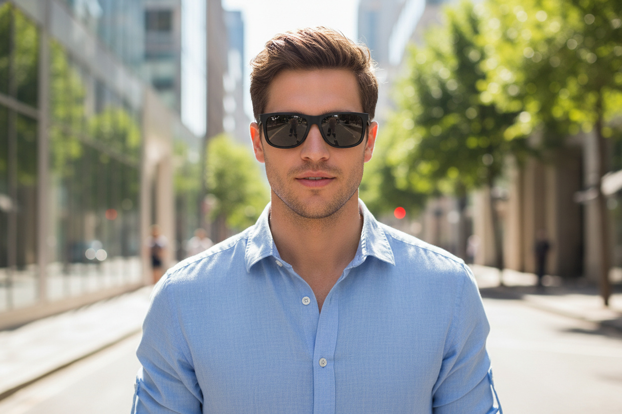 Front view Ray-Ban JUSTIN (RB4165 - 622/T3)