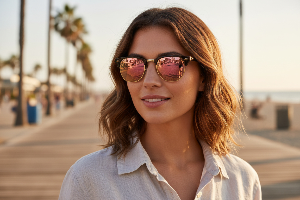 Front view Ray-Ban CLUBMASTER (RB3016 - 990/7O)