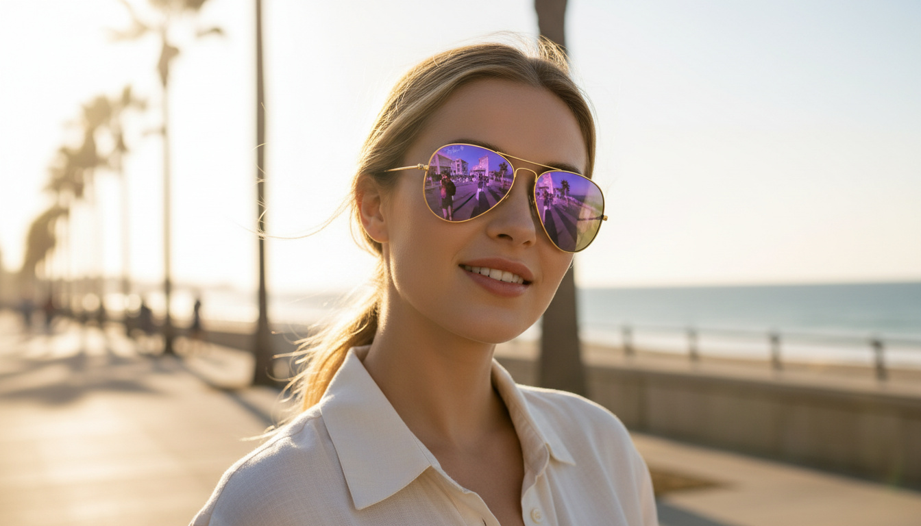 Front view Ray-Ban AVIATOR LARGE METAL (RB3025 - 112/1Q)