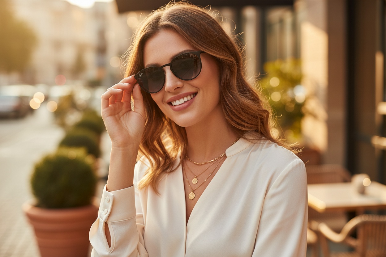 Front view Ray-Ban ERIKA METAL (RB3539 - 002/8G)